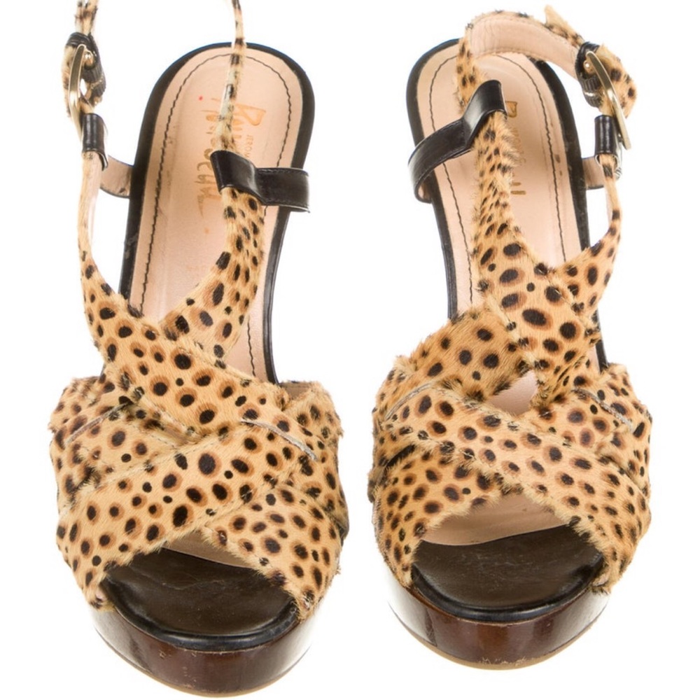 Jerome C. Rousseau Pony Hair Slingback Heels - Picture 3 of 6